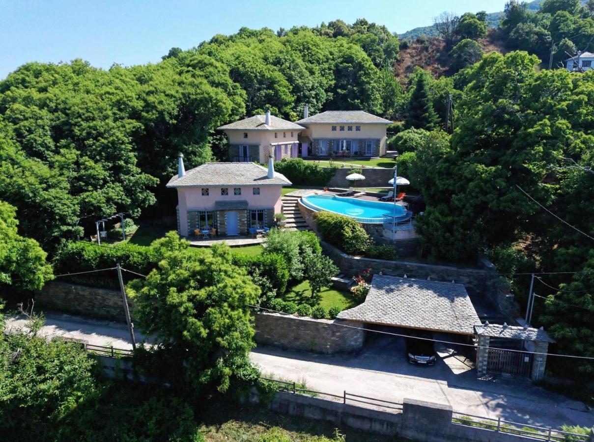 Вилла Tsagkarada Country Estate With Pool Экстерьер фото