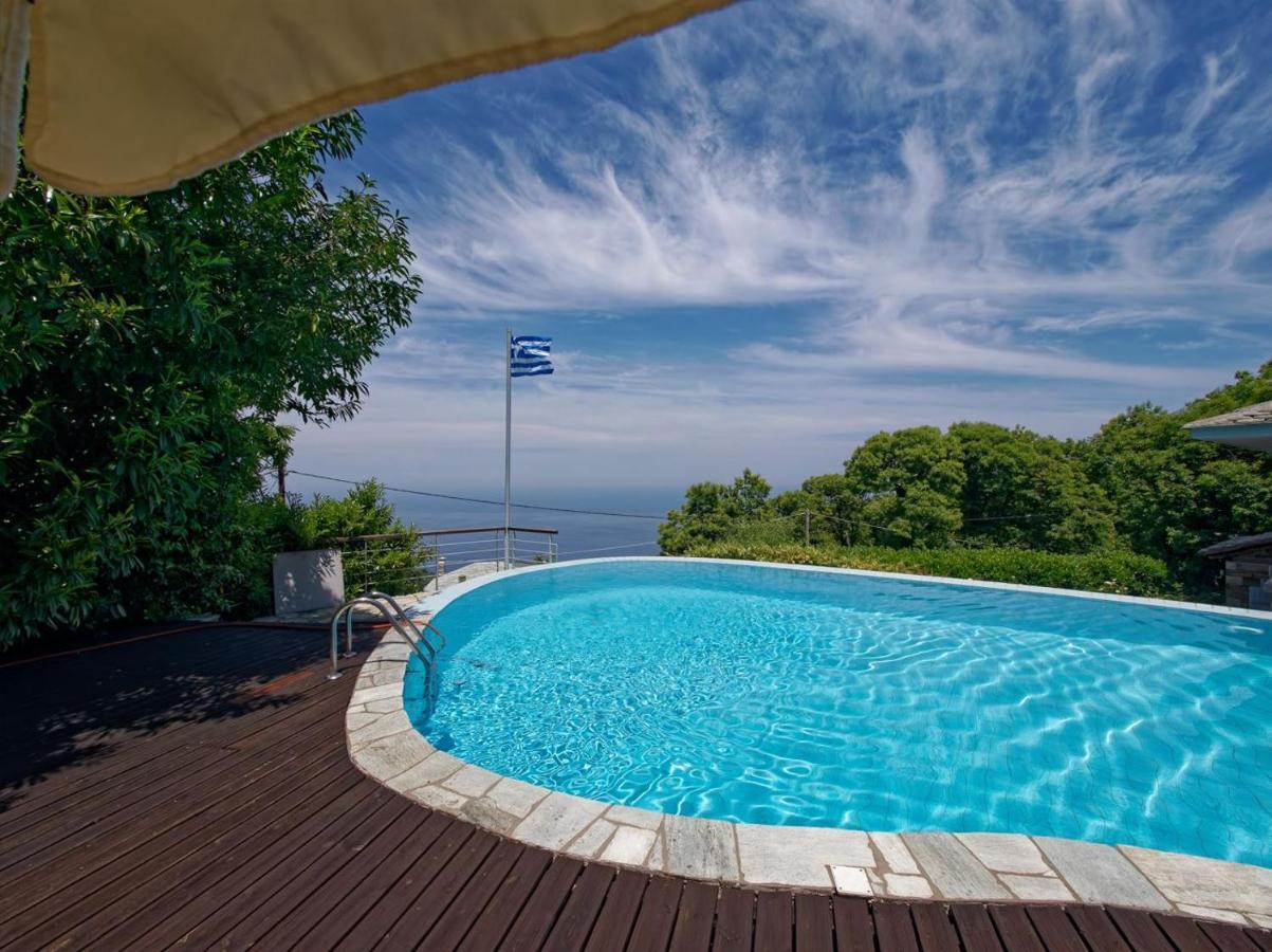 Вилла Tsagkarada Country Estate With Pool Экстерьер фото