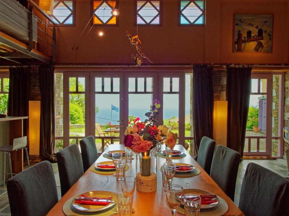 Вилла Tsagkarada Country Estate With Pool Экстерьер фото