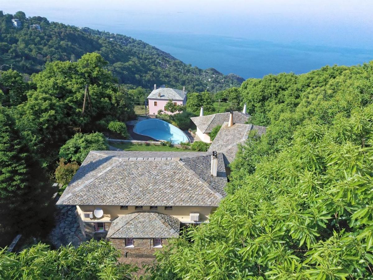 Вилла Tsagkarada Country Estate With Pool Экстерьер фото