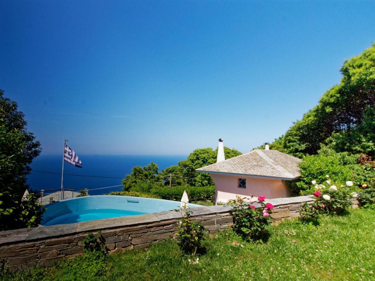 Вилла Tsagkarada Country Estate With Pool Экстерьер фото