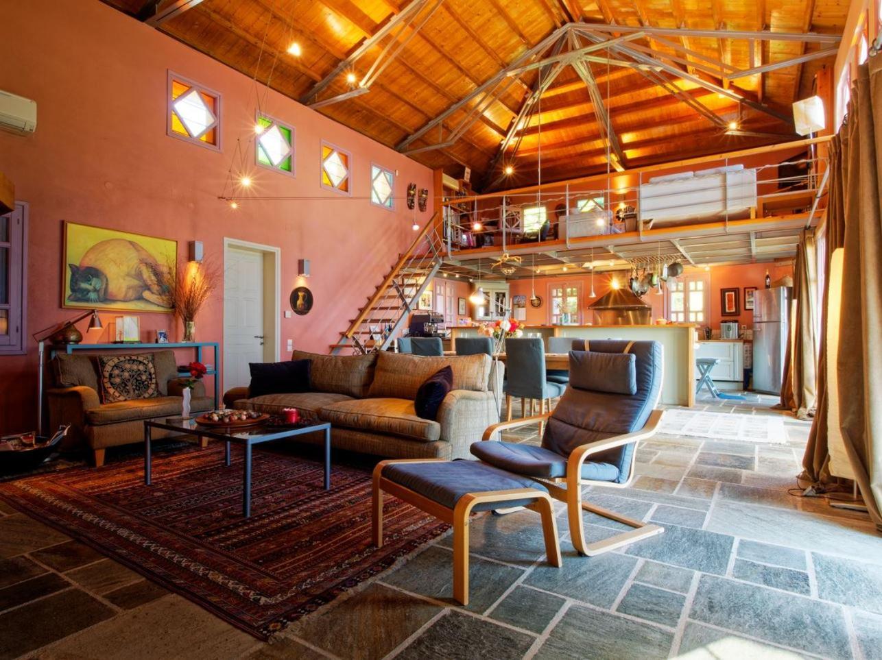 Вилла Tsagkarada Country Estate With Pool Экстерьер фото